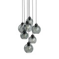 Lampa wisząca CUBUS z grafitowymi szklanymi kloszami do salonu 10207 TK Lighting