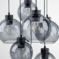 Lampa wisząca CUBUS z grafitowymi szklanymi kloszami do salonu 10207 TK Lighting