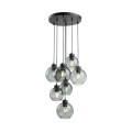 Lampa wisząca CUBUS z grafitowymi szklanymi kloszami do salonu 10207 TK Lighting