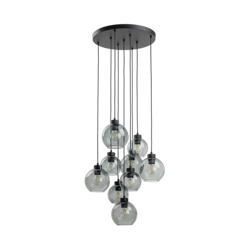 Lampa wisząca CUBUS grafit rozeta z szklanymi kloszami 10208 TK Lighting
