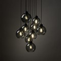 Lampa wisząca CUBUS grafit rozeta z szklanymi kloszami 10208 TK Lighting
