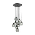 Lampa wisząca CUBUS grafit rozeta z szklanymi kloszami 10208 TK Lighting