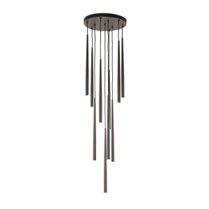 Lampa wisząca PIANO z kaskadowo zawieszonymi brązowymi kloszami 10110 TK Lighting