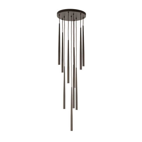 Lampa wisząca PIANO z kaskadowo zawieszonymi brązowymi kloszami 10110 TK Lighting