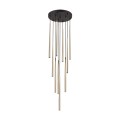 Lampa wisząca Piano czarno-złota, dziesięć kloszy rurek na G9 10118 TK Lighting