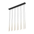 Lampa wisząca podłużna rozeta PIANO BLACK GOLD nad blat na G9 10119 TK Lighting