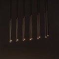 Lampa wisząca podłużna rozeta PIANO BLACK GOLD nad blat na G9 10119 TK Lighting