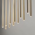 Lampa wisząca podłużna rozeta PIANO BLACK GOLD nad blat na G9 10119 TK Lighting