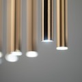 Lampa wisząca podłużna rozeta PIANO BLACK GOLD nad blat na G9 10119 TK Lighting