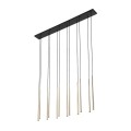 Lampa wisząca podłużna rozeta PIANO BLACK GOLD nad blat na G9 10119 TK Lighting