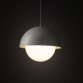 Lampa wisząca BONO BEIGE M klosz metal mleczne szkło 10274 TK Lighting