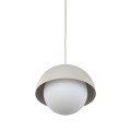 Lampa wisząca BONO BEIGE M klosz metal mleczne szkło 10274 TK Lighting