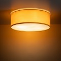 Plafon NICOLA żółty klosz tkanina Ø38cm na cztery żarówki E27 10154 TK Lighting