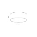 Plafon NICOLA żółty klosz tkanina Ø38cm na cztery żarówki E27 10154 TK Lighting