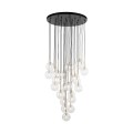 Designerska lampa wisząca ze szklanymi kulkami NILOS BLACK GOLD 26 10099 TK
