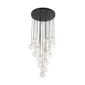 Designerska lampa wisząca ze szklanymi kulkami NILOS BLACK GOLD 26 10099 TK