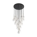 Designerska lampa wisząca ze szklanymi kulkami NILOS BLACK GOLD 26 10099 TK