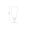 Żarówka E27 CLEAR 10W 3000K barwa ciepła śiemnialna 18014 TK Lighting