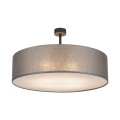 Lampa sufitowa RONDO gwint E27 moc 15W styl  klosz tkanina | chrom 4239 TK lighting