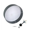 Lampa sufitowa RONDO gwint E27 moc 15W styl  klosz tkanina | chrom 4239 TK lighting