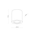 Spot tuba natynkowa EVE WOOD buk na źródło światła GU10 10121 TK Lighting