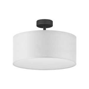 Lampa sufitowa RONDO gwint E27 moc 15W styl nowoczesny klosz tkanina | chrom 4243 TK lighting