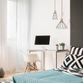 Zwis lampa wisząca czarna MODESTO styl retro na GU10 10156 TK Lighting