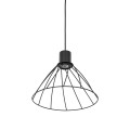 Lampa wisząca MODESTO BLACK pojedyncza z drucianym kloszem GU10 10160 TK Lighting