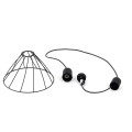 Lampa wisząca MODESTO BLACK pojedyncza z drucianym kloszem GU10 10160 TK Lighting