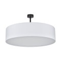 Lampa sufitowa RONDO gwint E27 moc 15W styl nowoczesny klosz tkanina | chrom 4242 TK lighting