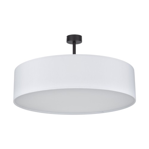 Lampa sufitowa RONDO gwint E27 moc 15W styl nowoczesny klosz tkanina | chrom 4242 TK lighting