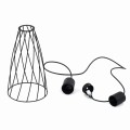 Lampa wisząca czarna MODESTO styl rustykalny druciany klosz 10161 TK Lighting
