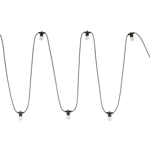 Girlanda zewnętrzna czarna na 10*E27 IP65 długość 11,5m 10183 TK Lighting