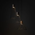 Lampa wisząca potrójna MODESTO WOOD SOSNA okrągła rozeta 10188 TK Lighting