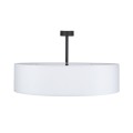 Lampa sufitowa RONDO gwint E27 moc 15W styl nowoczesny klosz tkanina | chrom 4242 TK lighting