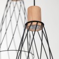 Lampa wisząca potrójna MODESTO WOOD SOSNA okrągła rozeta 10188 TK Lighting