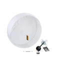 Lampa sufitowa RONDO gwint E27 moc 15W styl nowoczesny klosz tkanina | chrom 4242 TK lighting