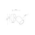 Kinkiet z regulowanym ramieniem beżowy LIVIA BEIGE gwint GU10 10222 TK Lighting