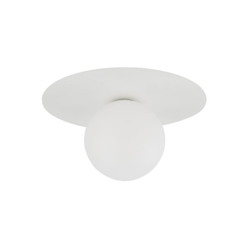 Elegancki kinkiet ścienny z białym szklanym kloszem PIXI WHITE 10227 TK Lighting