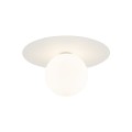 Elegancki kinkiet ścienny z białym szklanym kloszem PIXI WHITE 10227 TK Lighting