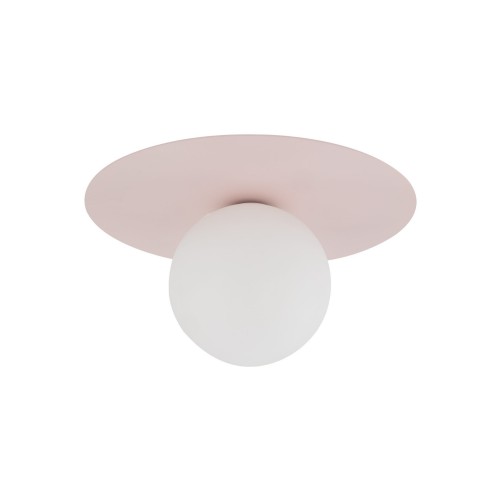 Kinkiet różowy ze szklanym kloszem kulką na G9 10228 TK Lighting