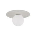 Kinkiet PIXI BEIGE klosz szklana mleczna kulka do sypialni 10231 TK Lighting