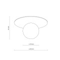 Kinkiet PIXI BEIGE klosz szklana mleczna kulka do sypialni 10231 TK Lighting