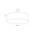 RONDO BLACK LAMPA SUFITOWA 4  600 4245 TK Lighting