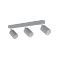 Sufitowe reflektorki na listwie szare z regulacją 3*Gu10 10242 TK Lighting