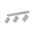 Sufitowe reflektorki na listwie szare z regulacją 3*Gu10 10242 TK Lighting