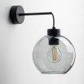 Lampa ścienna z grafitowym szkłem CUBUS GRAPHITE na E27 10243 TK Lighting
