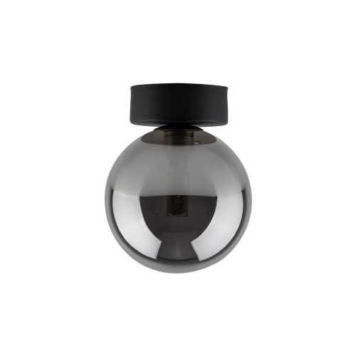 Kinkiet ESTERA Black, szklany grafitowy klosz na G9 10255 TK Lighting