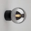 Kinkiet ESTERA Black, szklany grafitowy klosz na G9 10255 TK Lighting