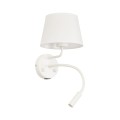 Kinkiet z włącznikami i regulowanym ramieniem, ładowanie USB 10204 TK Lighting